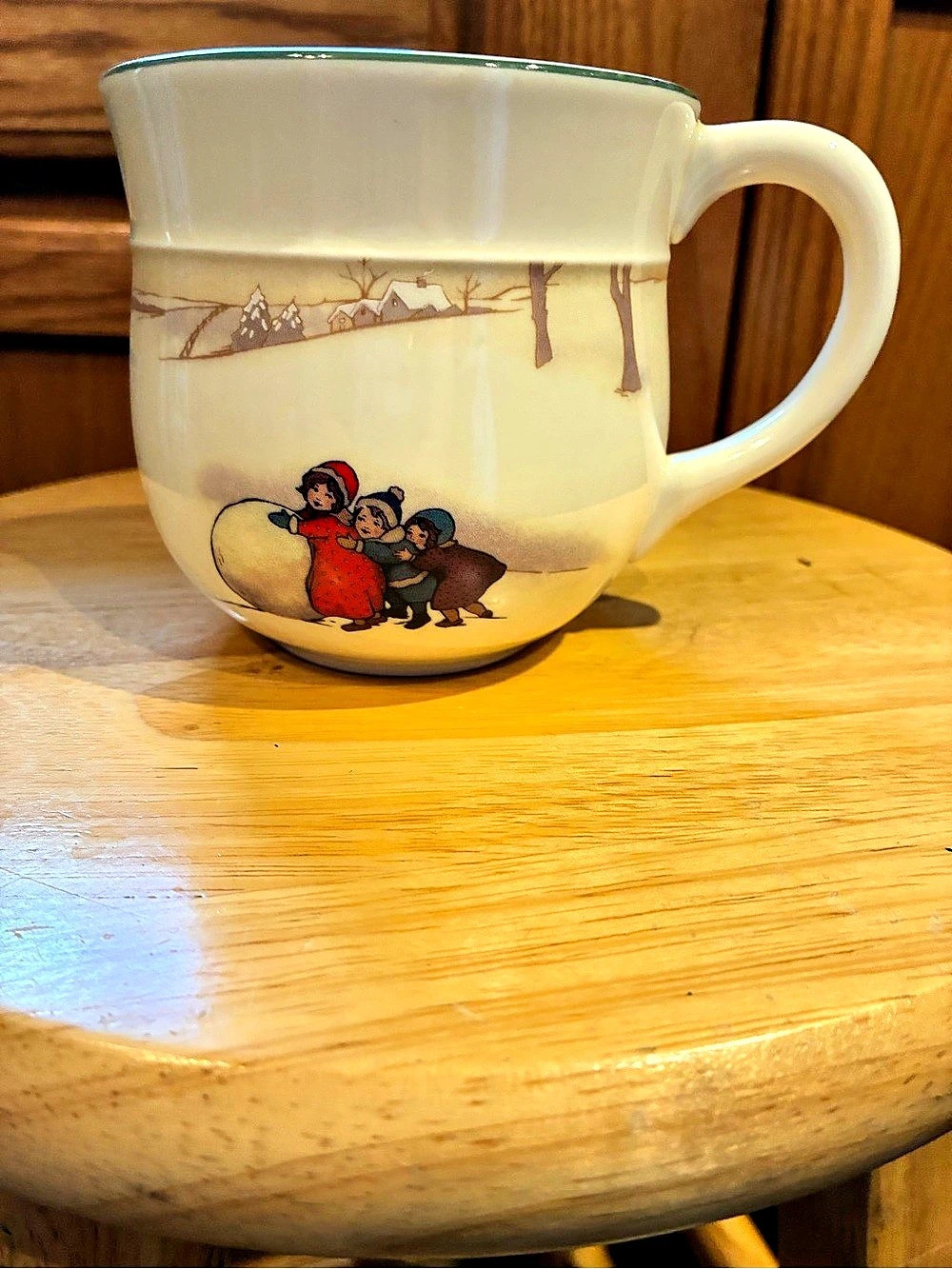 Vintage Hallmark "Merry Times / Jolly Times" Christmas Ceramic Mug